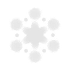 雪の結晶、綺麗でかわいいイラスト。