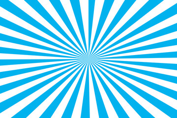 DeepSkyBlue Sunburst for the background. flag of japanese. The rising sun..