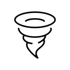 tornado weather line icon