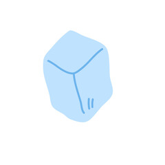 melting ice cube vector