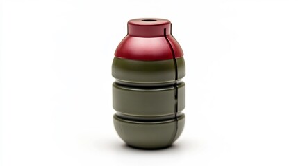 Fototapeta premium Detailed Grenade Training Model Isolated on White Background