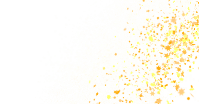 gold stars. Confetti celebration, Falling golden abstract decoration for party, birthday celebrate, - Powered by Adobe