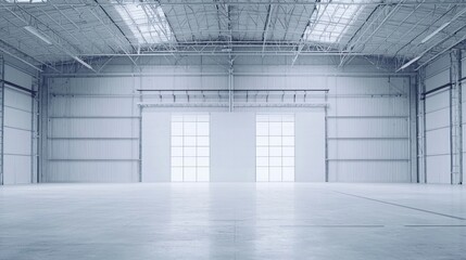 A warehouse with increased inventory, symbolizing logistic growth.