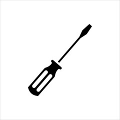 Screwdriver icon. Equipment and screwdriver icon line style. Vector illustration for your logo web mobile app UI design.