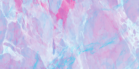 Background and texture of purple marble. Marbled background banner panorama design and trendy ethereal light blue, pink and purple alcohol ink abstract background modern graphic design.	