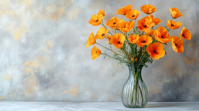 Beautifully arranged yellow flowers Basanta Panchami copy space