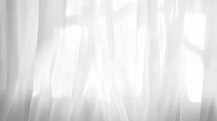 Soft white curtains background for graphic design or wallpaper.