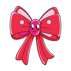 bow isolated on white