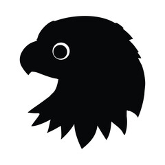 Black and White Eagle Head for Logo Design