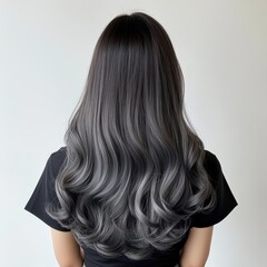 Naklejka premium Ash Grey Ombre