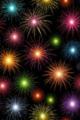 Fototapeta premium background with fireworks