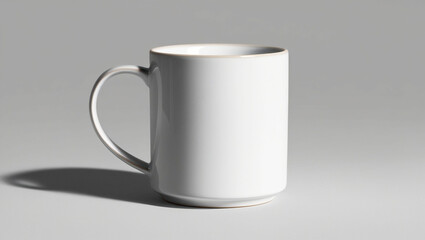 Fototapeta premium Ceramic coffee mug with minimalist design isolated on transparent background, ideal for branding and product display in high-resolution PNG format