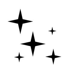 Obraz premium Clean star shine vector