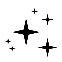 Obraz premium Clean star shine vector