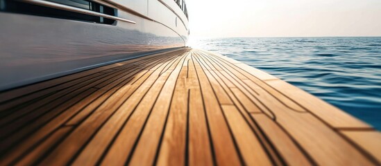 Luxury Yacht Deck and Ocean Horizon: A Serene Escape