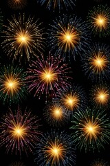 Naklejka premium background with fireworks