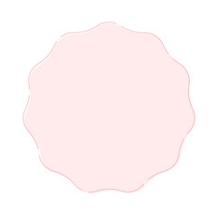 シンプルで華やかな細い線の抽象的な形 - フレームやPOPなどの薄い赤い色のかわいい装飾素材