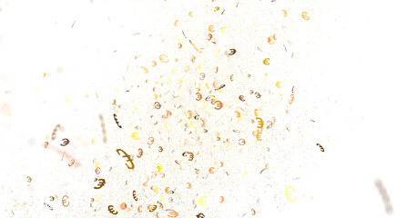 Abstract Golden Glitter Explosion