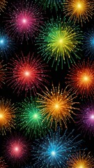 Fototapeta premium fireworks in the sky