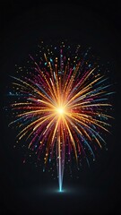 Fototapeta premium fireworks in the night sky