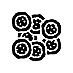 cells genetic engineering glyph icon vector. cells genetic engineering sign. isolated symbol illustration