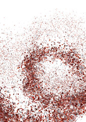 Red Percentage Confetti Explosion