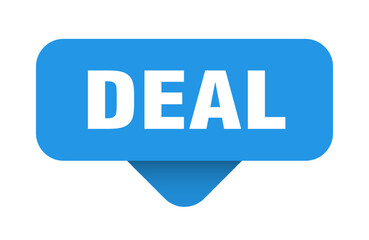 DEAL button. Sticker isolated on transparent background