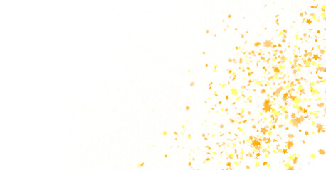 gold stars. Confetti celebration, Falling golden abstract decoration for party, birthday celebrate,