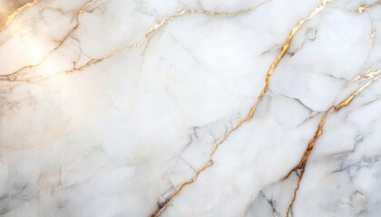 A sleek marble surface with elegant white and gold veining, perfect for luxurious interiors and design projects.