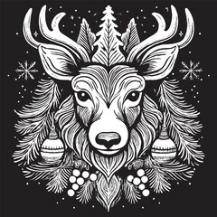 Obraz premium Merry Christmas Svg