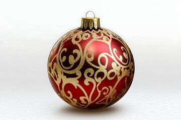 Christmas ball isolated with clipping path
