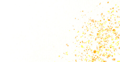 stars. Confetti celebration, Falling golden abstract decoration for party, birthday celebrate,