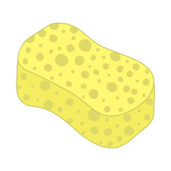 Washing sponge for dishwashing or bathing, vector