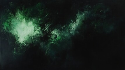 Emerald Nebula A Cosmic Dance of Green Hues in the Vast Expanse of Space