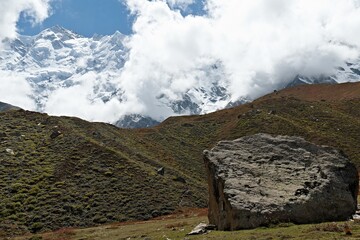 View of Nanga Parbat North Peaks, Rakhiot Face. Rakhiot Valley. Himalayan Mountains. Gilgit-Baltistan region. Pakistan. Asia.