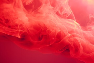 Obraz premium Red smoke on a dark background