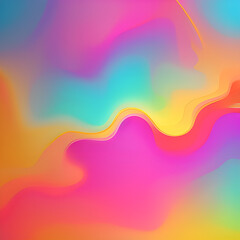 Liquid gradient mesh. Abstract wavy background. Color blend. Modern blurred texture. Liquid vibrant color flow. Template for posters, ad banners, brochures, flyers, covers. 8k quality. generative AI