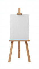 Easel for Painting with Tripod Stand Isolated on a White Background