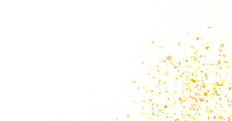 stars. Confetti celebration, Falling golden abstract decoration for party, birthday celebrate,