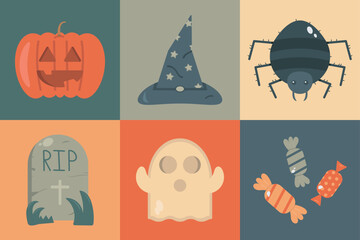 Halloween Set Icons