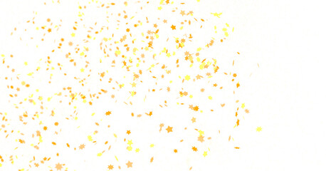 stars. Confetti celebration, Falling golden abstract decoration for party, birthday celebrate,