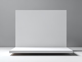 Fototapeta premium Minimalist display backdrop for product presentation in a contemporary setting