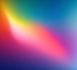 Obraz premium Glowing lines neon banner background Illumination lines Neon light background Feeling.Digital particles rainbow colors.light effect cold yellow red Background.generative ai