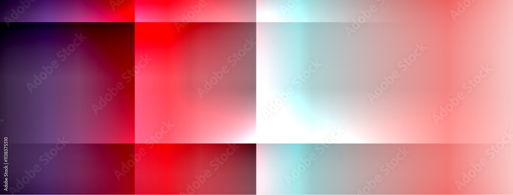 Poster Colorful gradient with lines made of shadow and light. Creative background