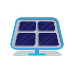 solar panel icon.  solar energy framework. green energy icon. Collection of renewable energy, ecology and green electricity icons. colored flat design style. vector design