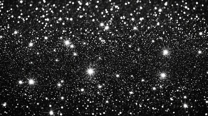 Fototapeta premium A white background with silver glitter, sparkling and shiny, ideal for Christmas holiday wallpaper, wrapping paper, greeting cards, and wedding invitations.