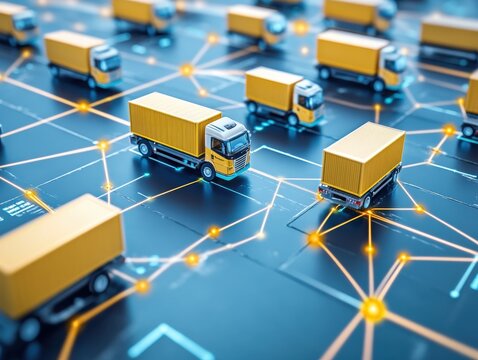 Enhancing global logistics connected supply chain map efficient management