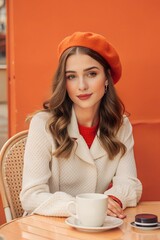  A woman seat on a chair