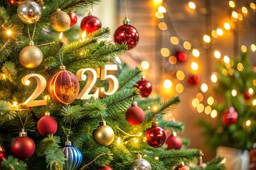 Christmas tree with baubles