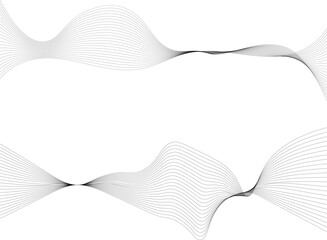 Black abstract waves banner backgrounds